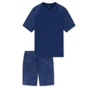 SCHIESSER - Schlafanzug kurz navy - Gr. - 48