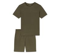 SCHIESSER - Schlafanzug kurz oliv - Gr. - 50