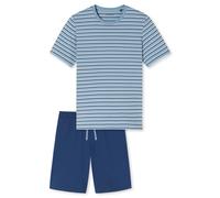 SCHIESSER - Schlafanzug kurz pacific blue - Gr. - 50
