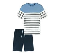 SCHIESSER - Schlafanzug kurz pacific blue - Gr. - 52