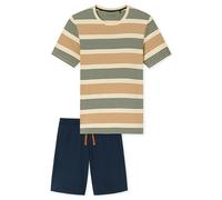Schlafanzug kurz Ringel whisky - Casual Nightwear 58
