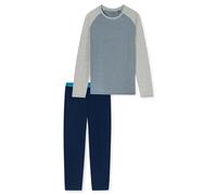 Schiesser Herren Langer Schlafanzug Pyjama Lang 95/5-183119, Größe Herren:56, Farbe:dunkelblau