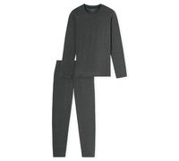 SCHIESSER - Schlafanzug lang dunkelgrau-gem. - Gr. - 56