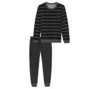 SCHIESSER - Schlafanzug lang dunkelgrau-mel. - Gr. - 48