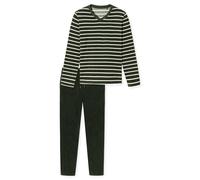 SCHIESSER - Schlafanzug lang dunkelgrün - Gr. - 58