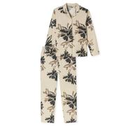 Pyjama lang Flanell Blumen macchiato - Comfort Interlock 42