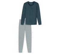 SCHIESSER - Schlafanzug lang jeansblau - Gr. - 42
