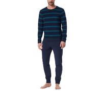 Schiesser Schlafanzug lang mit Bündchen - weiches Frottee - Casual Nightwear