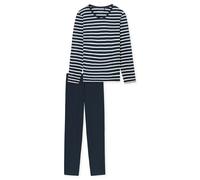 Schiesser Damen Schlafanzug lang nachtblau 181756-804 - 42