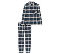 Pyjama Webware Flanell nachtblau kariert - Selected Premium Warming 58