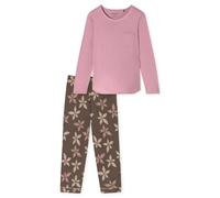 Schlafanzug lang Blumen rosenholz - Comfort Nightwear 46