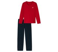 SCHIESSER - Schlafanzug lang rot - Gr. - 44