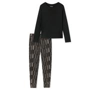 Schiesser Pyjama Damen lang Modal Schwarz Größe 42