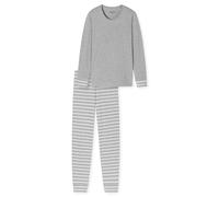 Schiesser Single-Jersey Damen-Schlafanzug grau 46