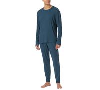 Schiesser Schlafanzug lang - weiches Flanell - Modern Nightwear