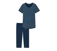 Schiesser Schlafanzug mit 3/4 Langer Hose und 1/2 Arm Oberteil