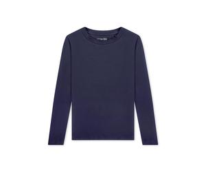 SCHIESSER - Shirt langarm Rundhals deep blue - Gr. - 46