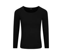SCHIESSER - Shirt langarm Rundhals schwarz - Gr. - 36