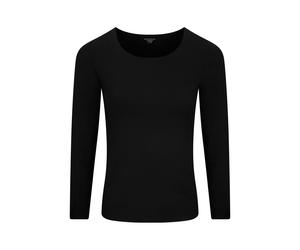 SCHIESSER - Shirt langarm Rundhals schwarz - Gr. - 44