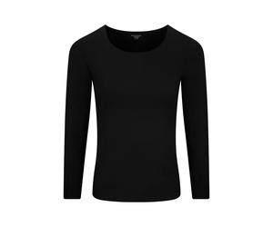 SCHIESSER - Shirt langarm Rundhals schwarz - Gr. - 44