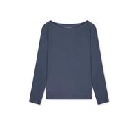 SCHIESSER - Shirt langarm U-Boot-Ausschnit blaugrau - Gr. - 36