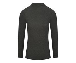 SCHIESSER - Shirt mit Rolli dunkelgrau-gem. - Gr. - 40