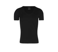 Schiesser Tshirt Seamless V-Ausschnitt Laser Cut Kurzarm (Interlock, nahtlos) Unterwäsche schwarz Herren, Größe 8