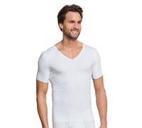 Schiesser Herren Laser Cut V-neck undertrøje Unterwäsche, Weiß, L EU