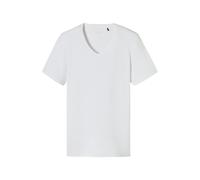 Schiesser T-Shirt V-Ausschnitt Premium Cotton Kurzarm (95% Bio-Baumwolle) Unterwäsche weiss Herren, Größe 6