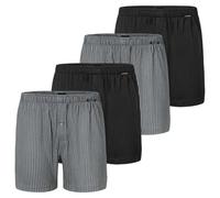Schiesser - Singel-Jersey - Boxershorts - 4er Pack (5 Schwarz/grau)