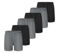 Schiesser - Singel-Jersey - Boxershorts - 6er Pack (5 Schwarz/grau)