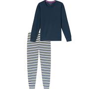 Schiesser Damen Schlafanzug lang mit Bündchen Baumwolle - Nightwear
