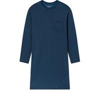Schiesser Herren lang-Bigshirt-Sleepshirt-Baumwolle-Comfort Essentials Nachthemd, atlantikblau_182022, 54