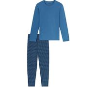 Schiesser Single-Jersey Herren-Schlafanzug 102 blau