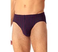Schiesser Slip-Baumwoll-Stretch Herren Baumwolle blau gestreift, 4 (S)