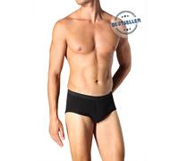 Schiesser Sportslip Original Feinripp mit Eingriff schwarz Herren, Größe 14