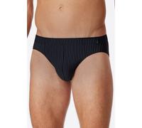 Schiesser Slip Supermini Long Life Soft 174645 (Schlüpfer) blau/schwarz gestreift Herren - 1 Stück, Größe 8