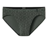 Schiesser Slip Supermini Long Life Soft 181116 (Schlüpfer) gemustert dunkelgrün Herren - 1 Stück, Größe 4