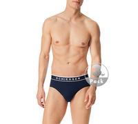 Schiesser Herren 3er-Pack Rio-Slip Baumwolle 95/5 Dunkelblau Größe S