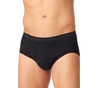 Schiesser Herren 2 Pack Sportslip mit Eingriff-Original Feinripp Unterwäsche, schwarz_005136, 7/ XL (2er Pack)