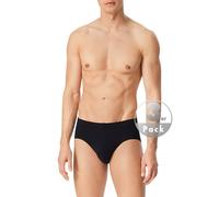 Schiesser Herren 3 Pack Unterwäsche Mit Weichem Bund Bio Baumwolle - 95/5 Organic Slip, Schwarz_179572, XXL EU