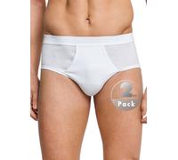 Schiesser Herren Slip - 2er-Pack Essentials weiss Gr. 6