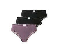 Cheeky-Strings 3er-Pack Spitze schwarz/lila - Modern Multipacks 44