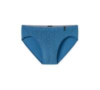 Schiesser Herren-Slip Supermini – gemustert, Long Life Soft, atmungsaktiv & weich – Blau 8