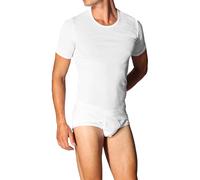 Schiesser T-Shirt Herren Rundhals Baumwolle weiß, 5 (M)