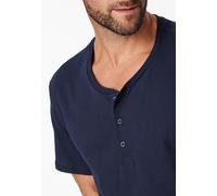 SCHIESSER - T-shirt Knopfleiste dunkelblau - Gr. - 56