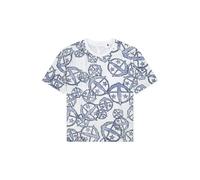 Shirt kurzarm Statement-Druck weiß-blau - SCHIESSER 150 Years 52