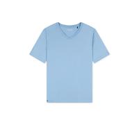 SCHIESSER - T-Shirt V-Ausschnitt pacific blue - Gr. - 48