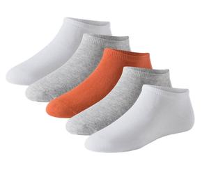 Schiesser Tagessocke Sneaker Stay Fresh weiss/grau/rot Herren - 5 Paar, Größe 43-46