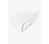 UNCOVER by SCHIESSER Damen Slips im Pack - Tai, Soft Cotton, Vorteilspack Weiß S 3er Pack (1x3P)